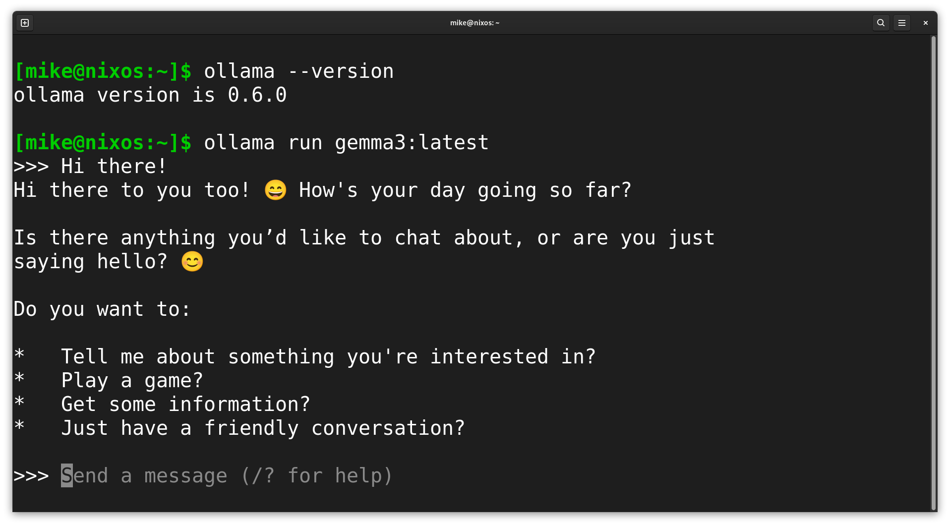 NixOS Upgrade Ollama